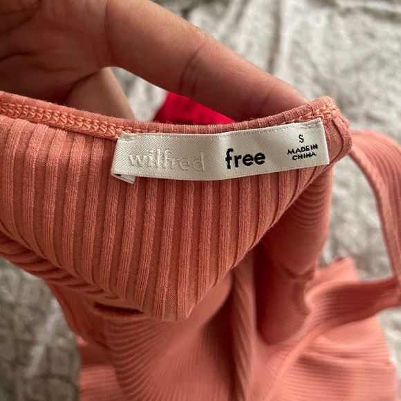 Aritzia pink bodycon midi dress - Picture 2 of 2